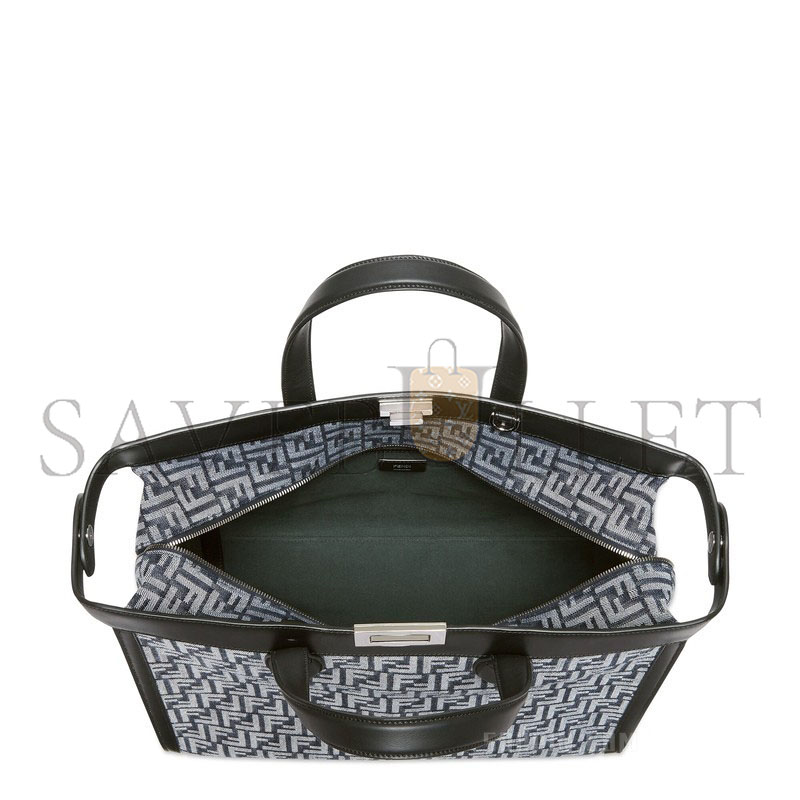 F**di peekaboo iseeu forty8 handbag blue ff denim handbag 7va566ama8f1kac (41*29.5*16cm)